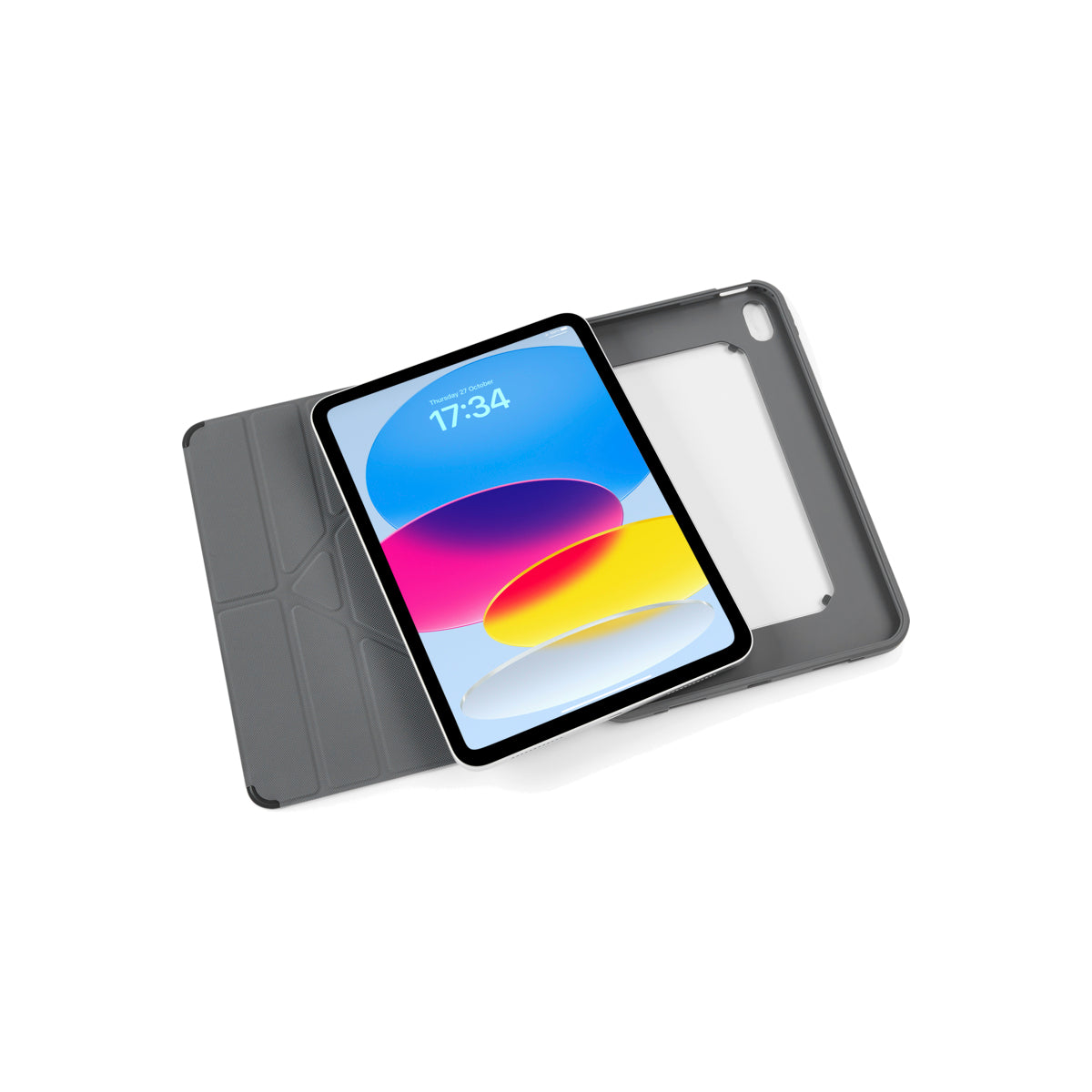 Polohovatelné pouzdro pro iPad 10. gen Pipetto Origami Shield - černé - istyle.work
