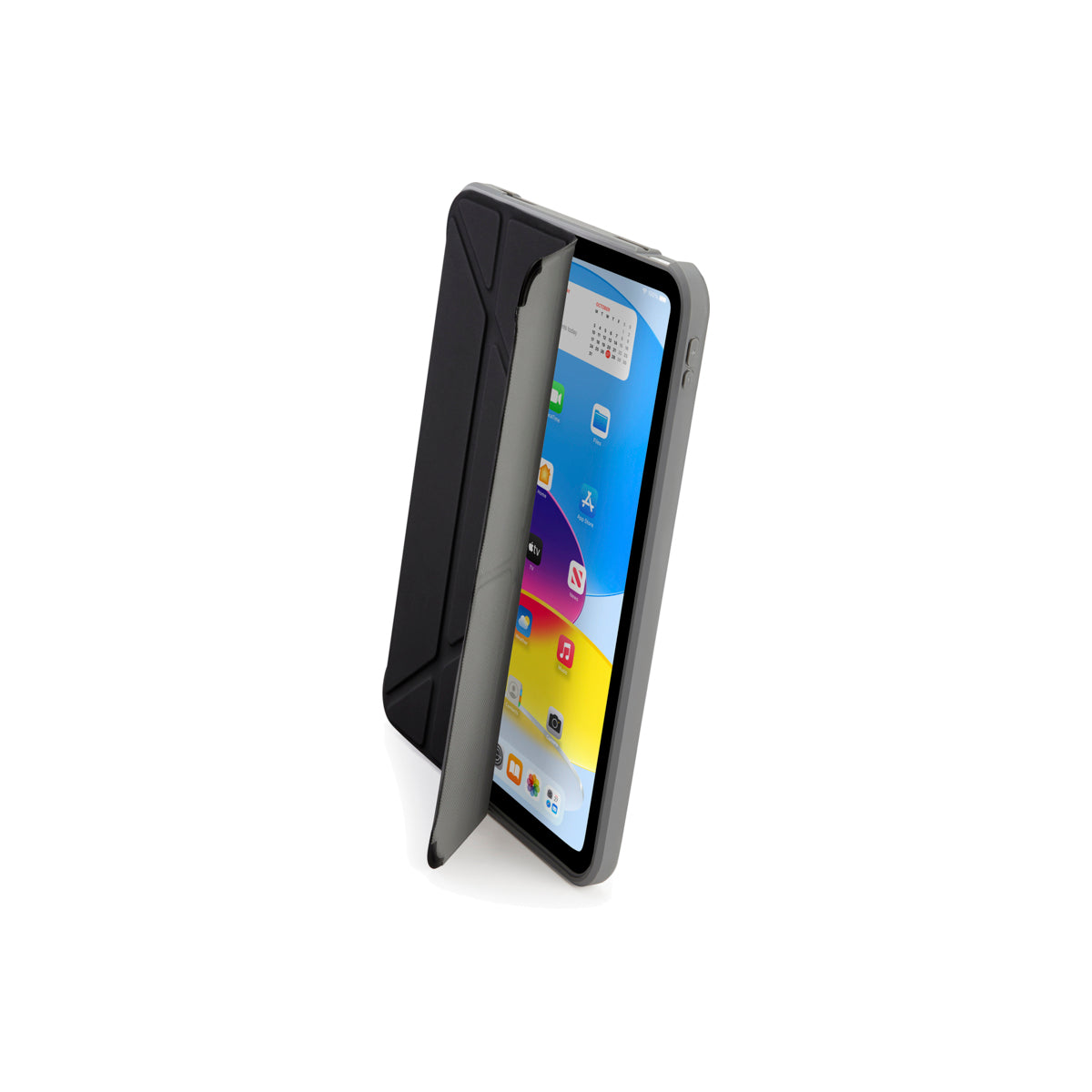 Polohovatelné pouzdro pro iPad 10. gen Pipetto Origami Shield - černé - istyle.work