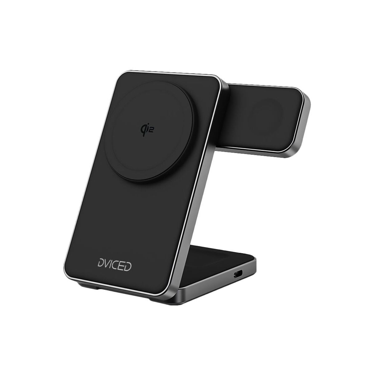 Skládací 3v1 MagSafe Qi2 nabíječka Dviced se stojánkem – černá - istyle.work