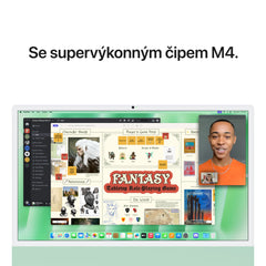 iMac 24“ 4.5K displej, Apple M4 10jádrové CPU, 10jádrové GPU, 16GB, 256GB SSD, CZ - zelený (otevřený) - istyle.work