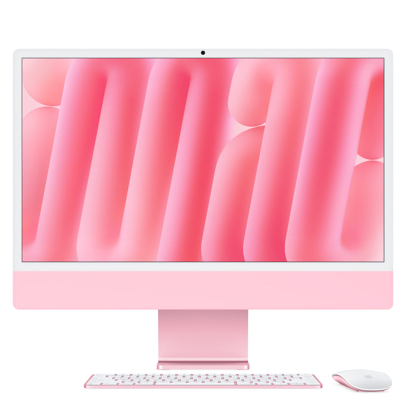 iMac 24“ 4.5K displej, Apple M4 10jádrové CPU, 10jádrové GPU, 16GB, 512GB SSD, CZ - růžový