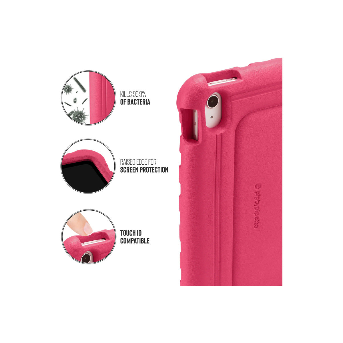 Dětské pouzdro pro iPad 10,9" Pipetto Activity Case - růžové