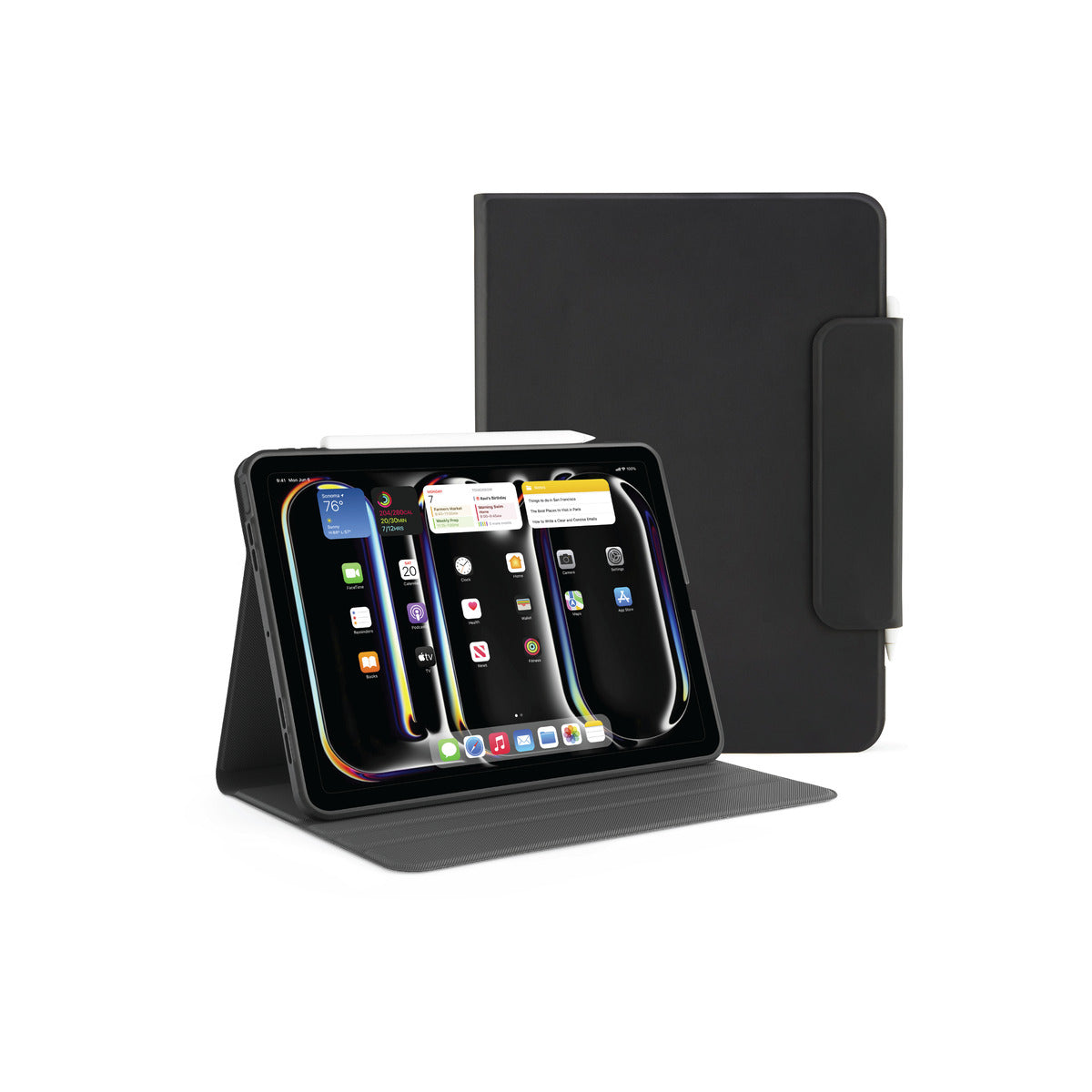 Pouzdro Rotating Folio pro iPad 11" Pipetto Origami No5 Rotating Folio Case - černé