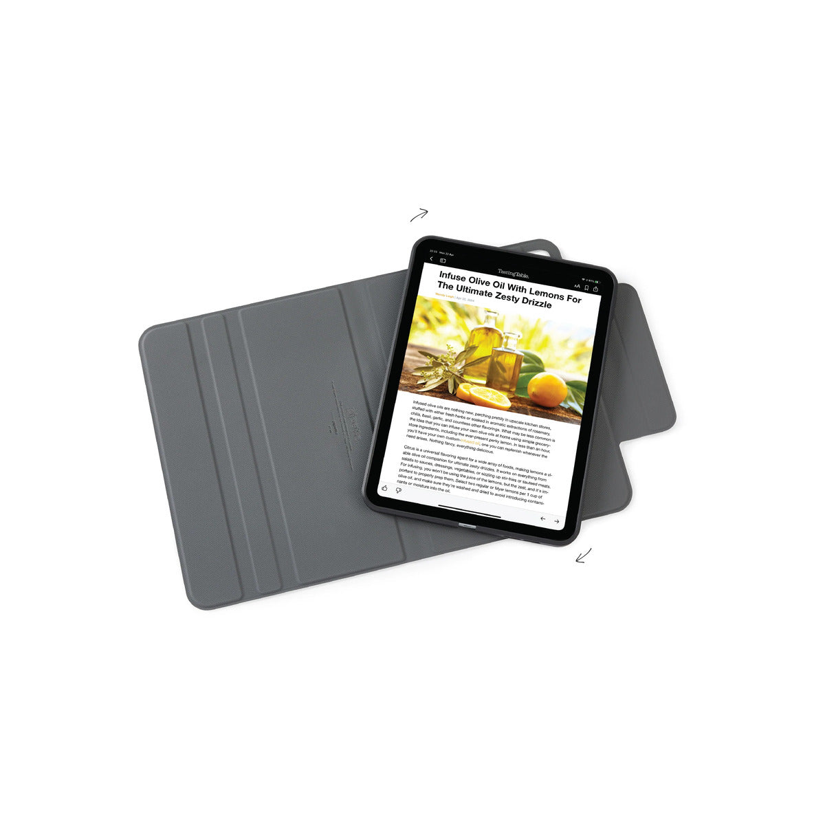 Pouzdro Rotating Folio pro iPad 11" Pipetto Origami No5 Rotating Folio Case - černé