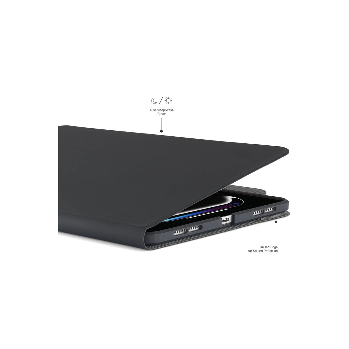 Pouzdro Rotating Folio pro iPad 11" Pipetto Origami No5 Rotating Folio Case - černé