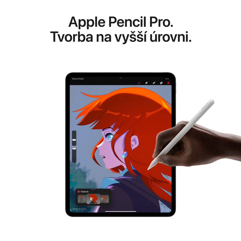 11palcový iPad Pro Wi-Fi 1TB se sklem s nanotexturou - stříbrný (otevřený) - istyle.work