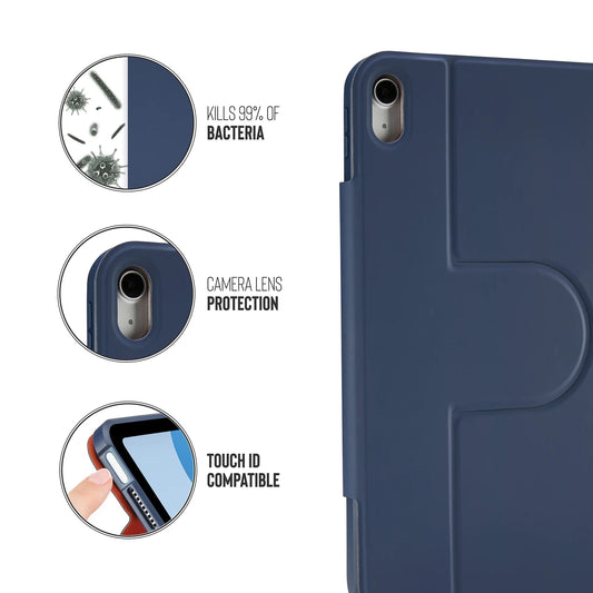 Kryt na iPad Air Pipetto Origami No5 Rotating Folio Case - tmavě modré - istyle.work