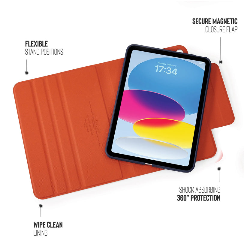 Kryt na iPad Air Pipetto Origami No5 Rotating Folio Case - tmavě modré - istyle.work