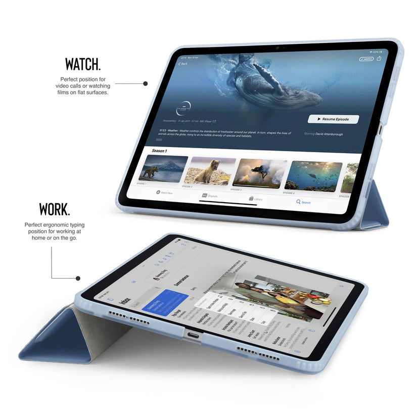 Kryt na iPad Air 13" Pipetto Origami No1 Original Case - světle modrý - istyle.work