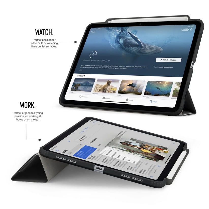 Kryt na iPad Air 13" Pipetto Origami No3 Pencil Case - černý - istyle.work