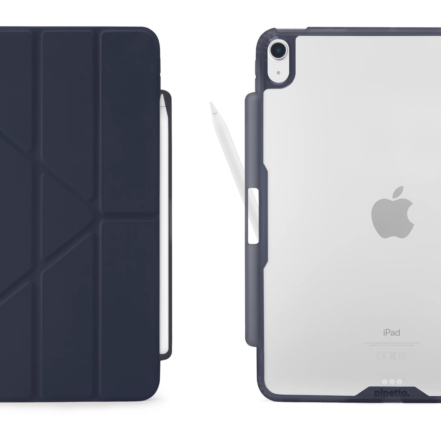 Kryt na iPad Air Pipetto Origami No3 Pencil Case - tmavě modrý - istyle.work