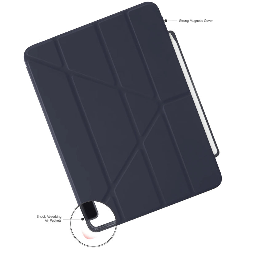 Kryt na iPad Air 13" Pipetto Origami No3 Pencil Case - tmavě modrý - istyle.work