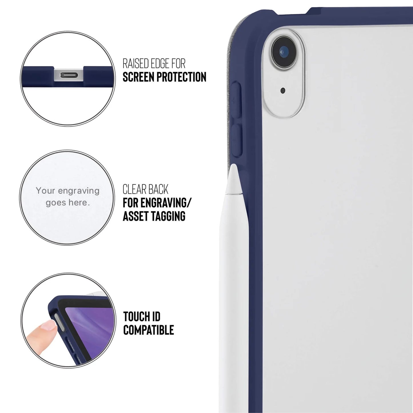 Kryt na iPad Air Pipetto Origami No1 Original Case - tmavě modrý - istyle.work