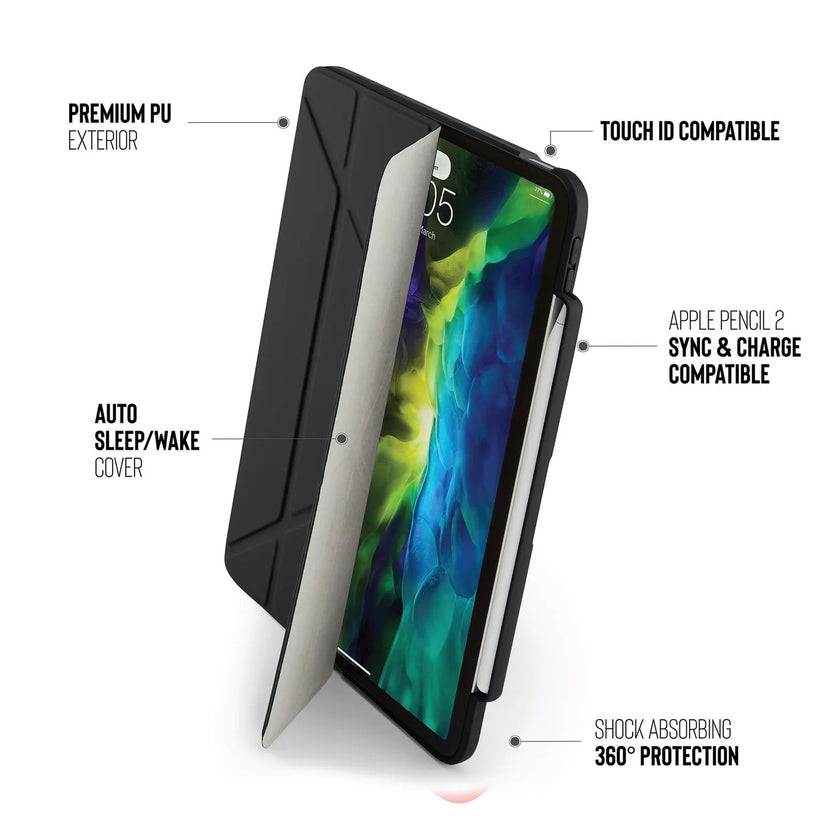 Kryt na iPad Air Pipetto Origami No3 Pencil Case - černý - istyle.work