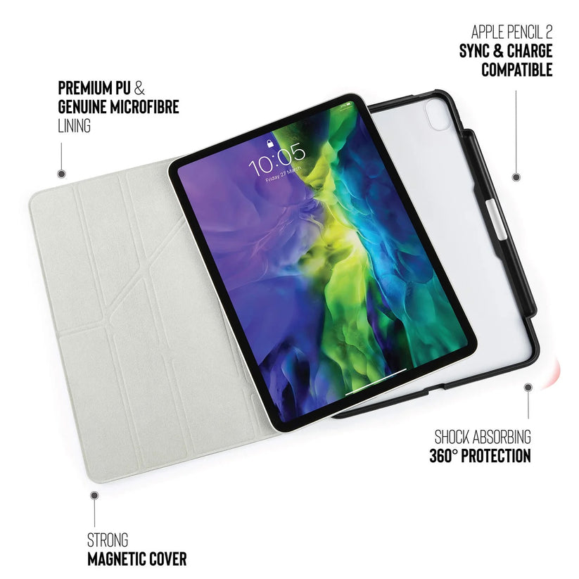 Kryt na iPad Air Pipetto Origami No3 Pencil Case - černý - istyle.work