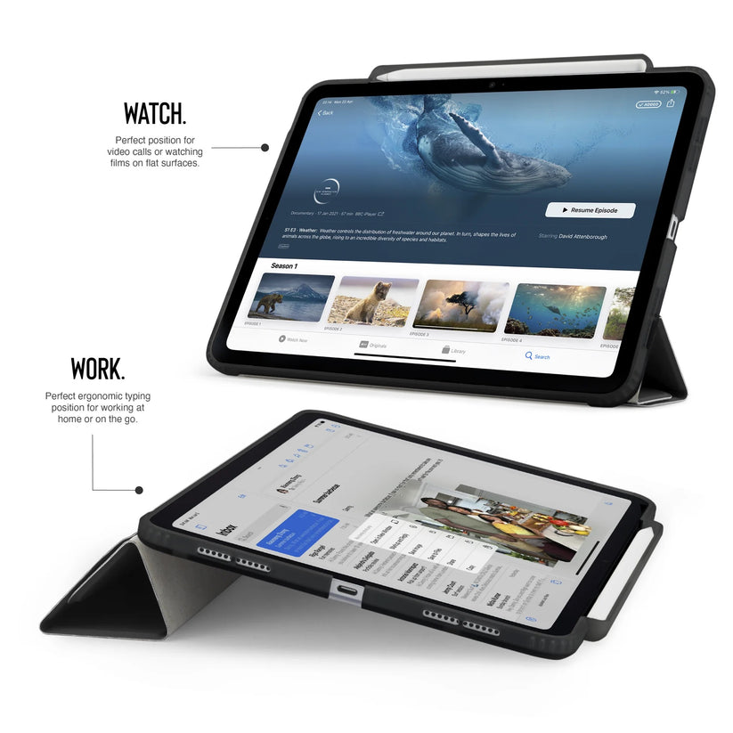 Kryt na iPad Pro 11" Pipetto Origami No3 Pencil Case - černý - istyle.work