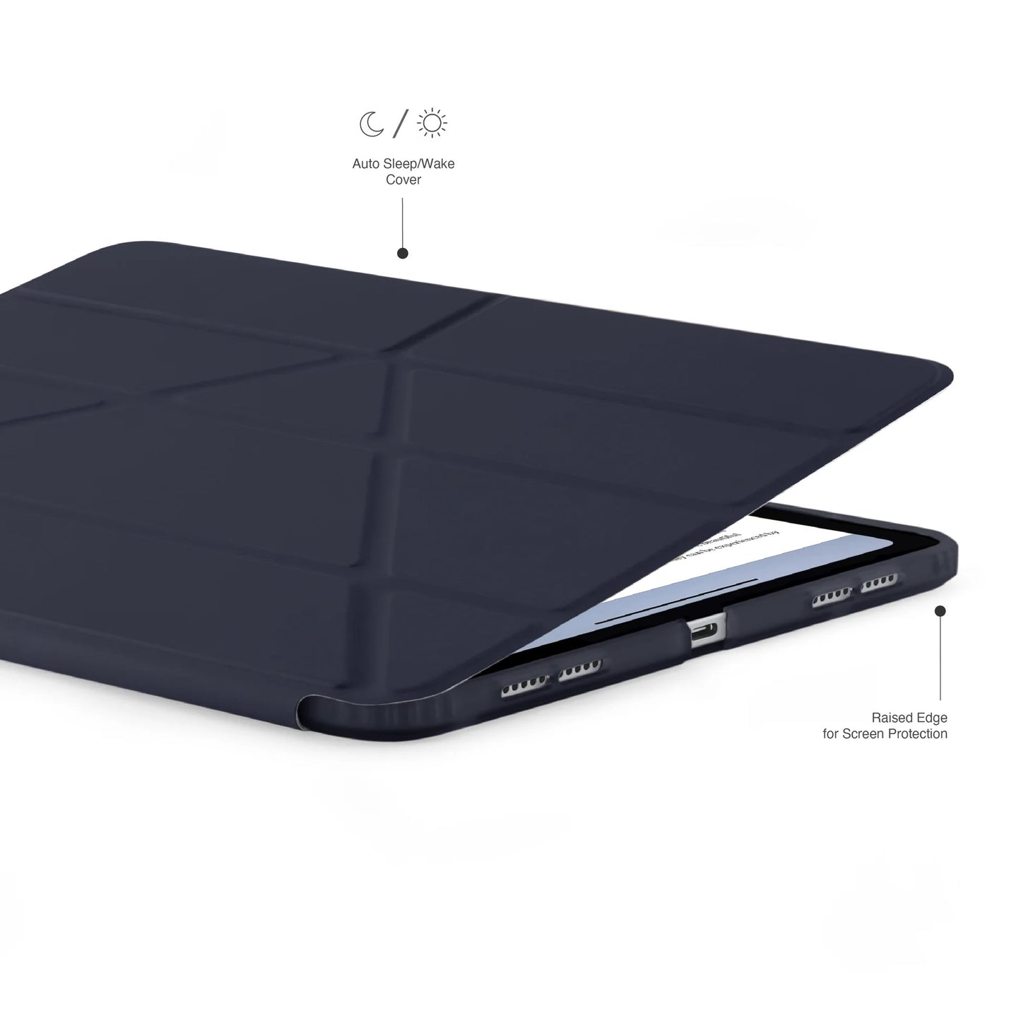 Kryt na iPad Pro 13" Pipetto Origami No1 Original Case - tmavě modrý - istyle.work