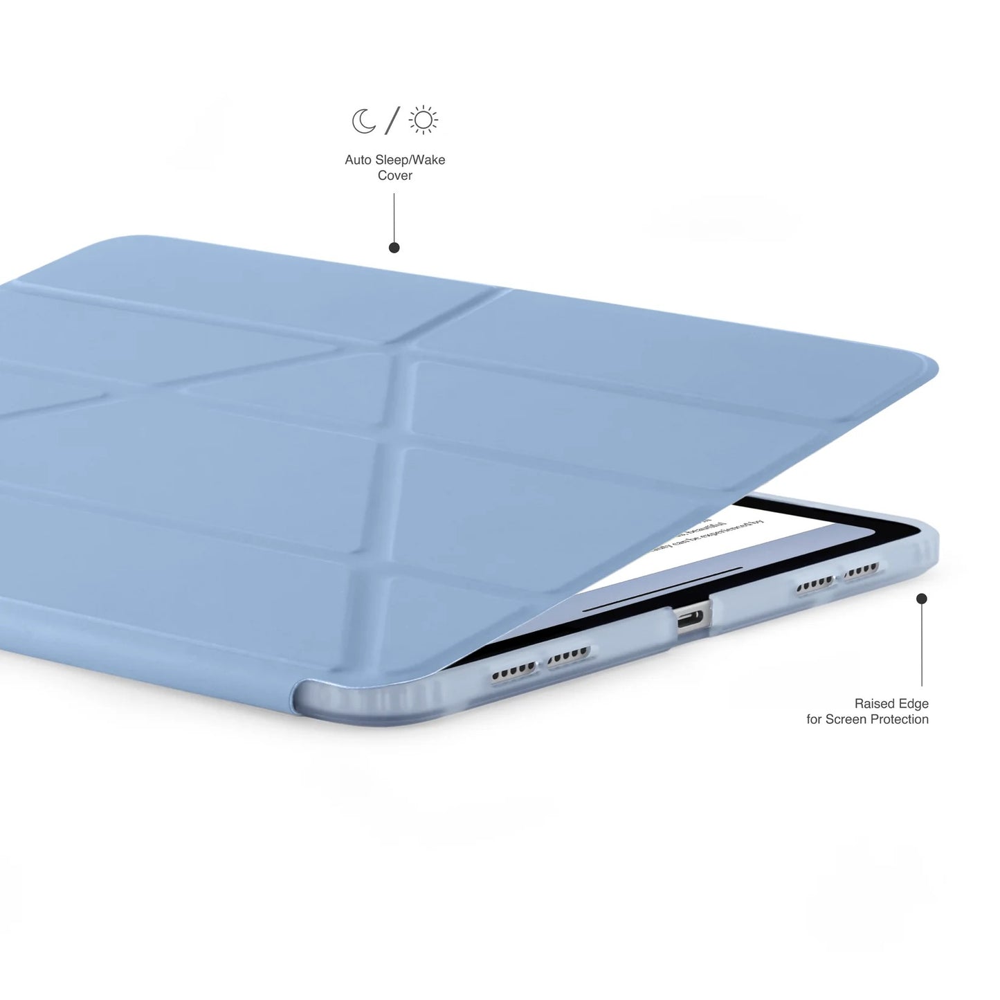 Kryt na iPad Air 13" Pipetto Origami No1 Original Case - světle modrý - istyle.work