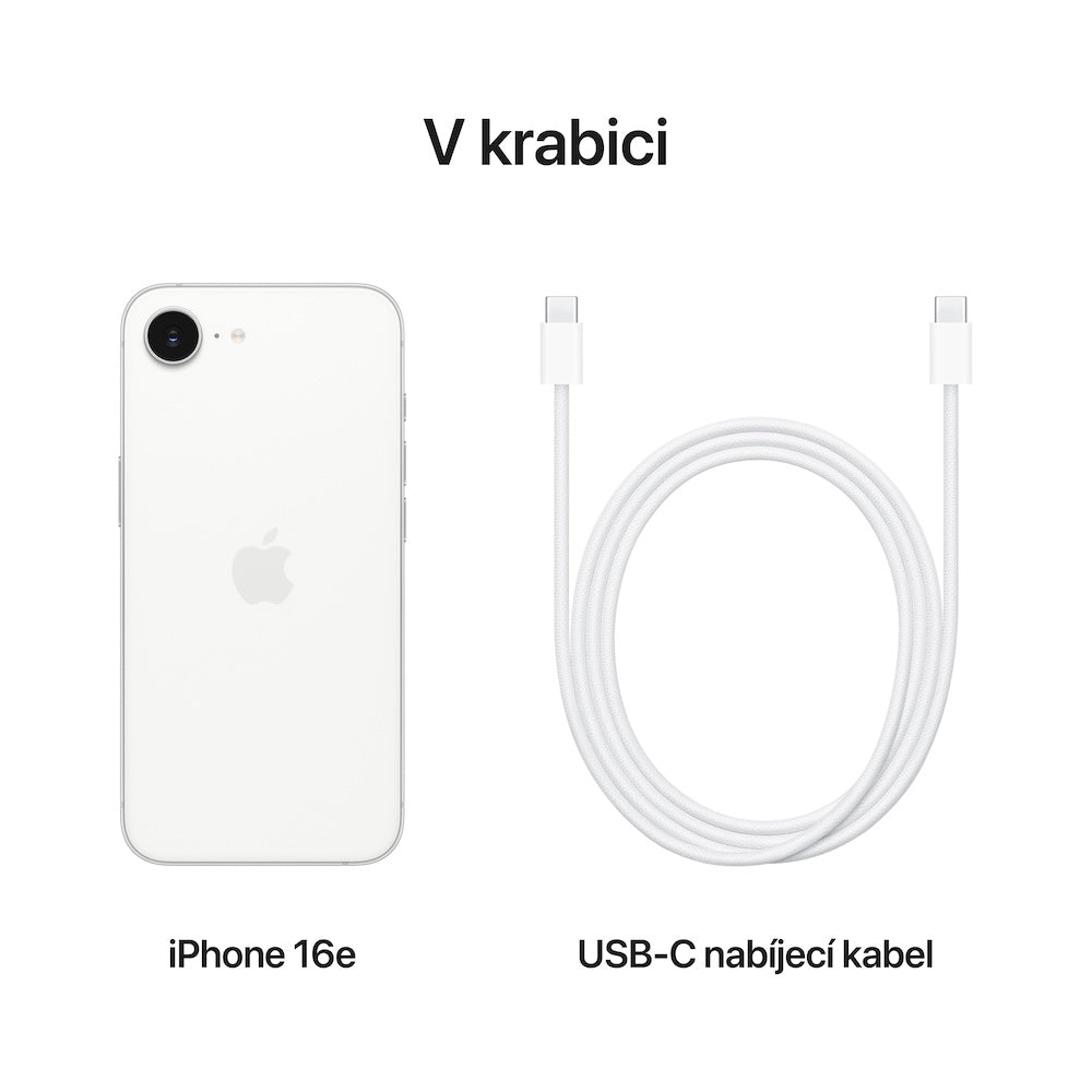 Apple iPhone 16e 128GB - bílý (otevřený)