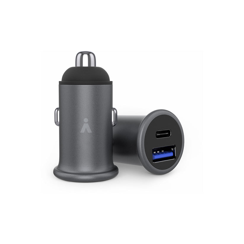 Duální nabíječka do auta iSTYLE 38W Pro Car Charger - vesmírně šedý - istyle.work