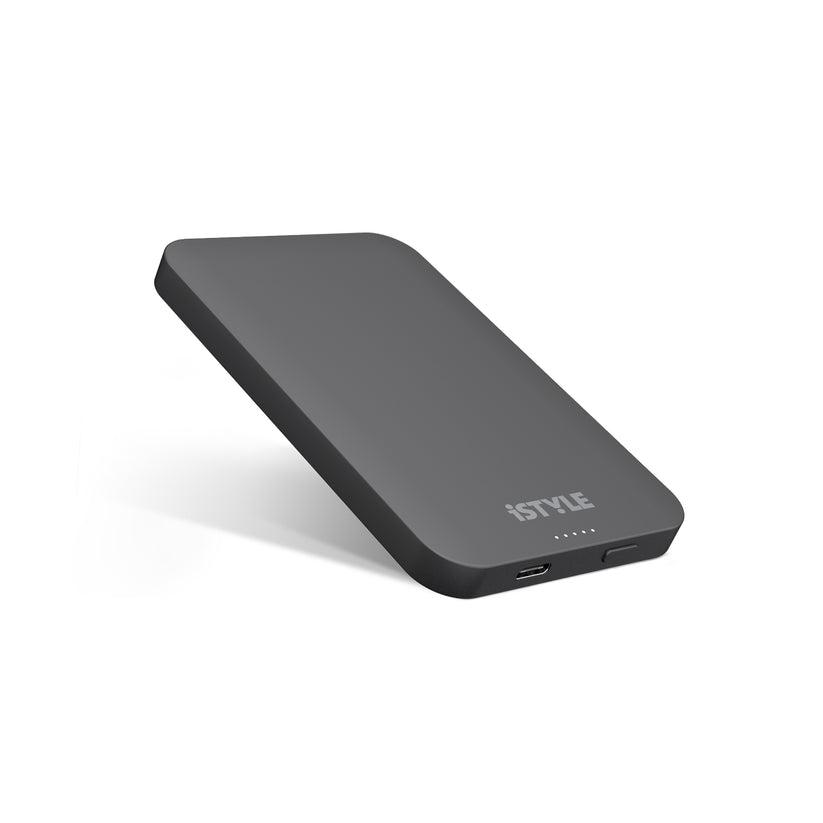 MagSafe bezdrátová 5000mAh powerbanka iSTYLE - vesmírně šedá - istyle.work