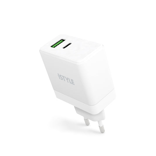 Nabíječka iSTYLE GaN 65W - bílá - istyle.work