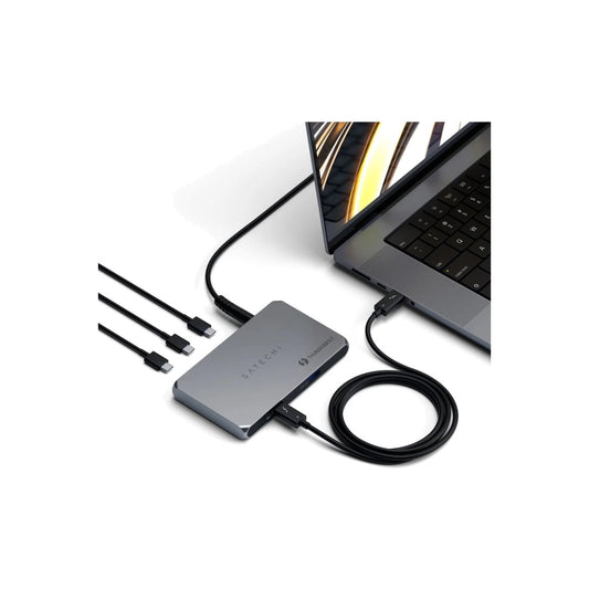 Satechi Aluminium Thunderbolt 4 Slim Hub - vesmírně šedý - istyle.work