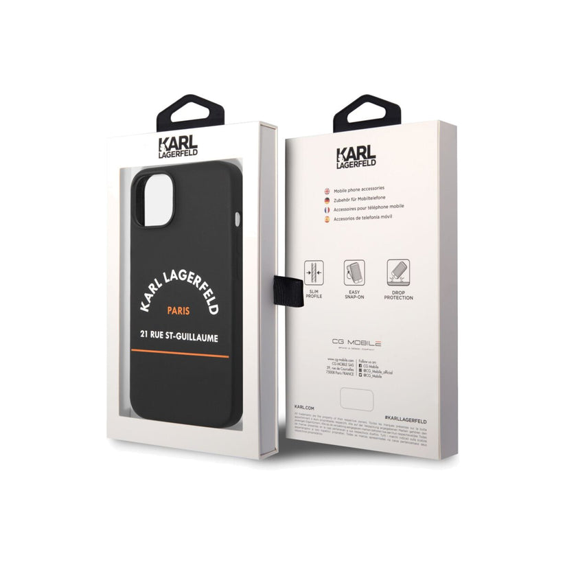 Kryt pro iPhone 14 Plus Karl Lagerfeld Rue St Guillaume - černý - istyle.work