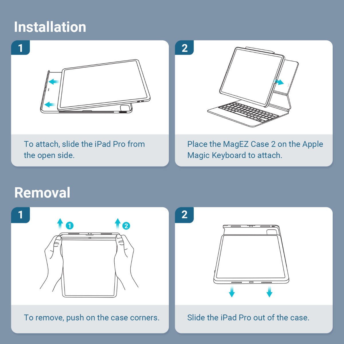 Kryt na iPad Pro 11" (22/21) Pitaka MagEZ 2 - černý - istyle.work