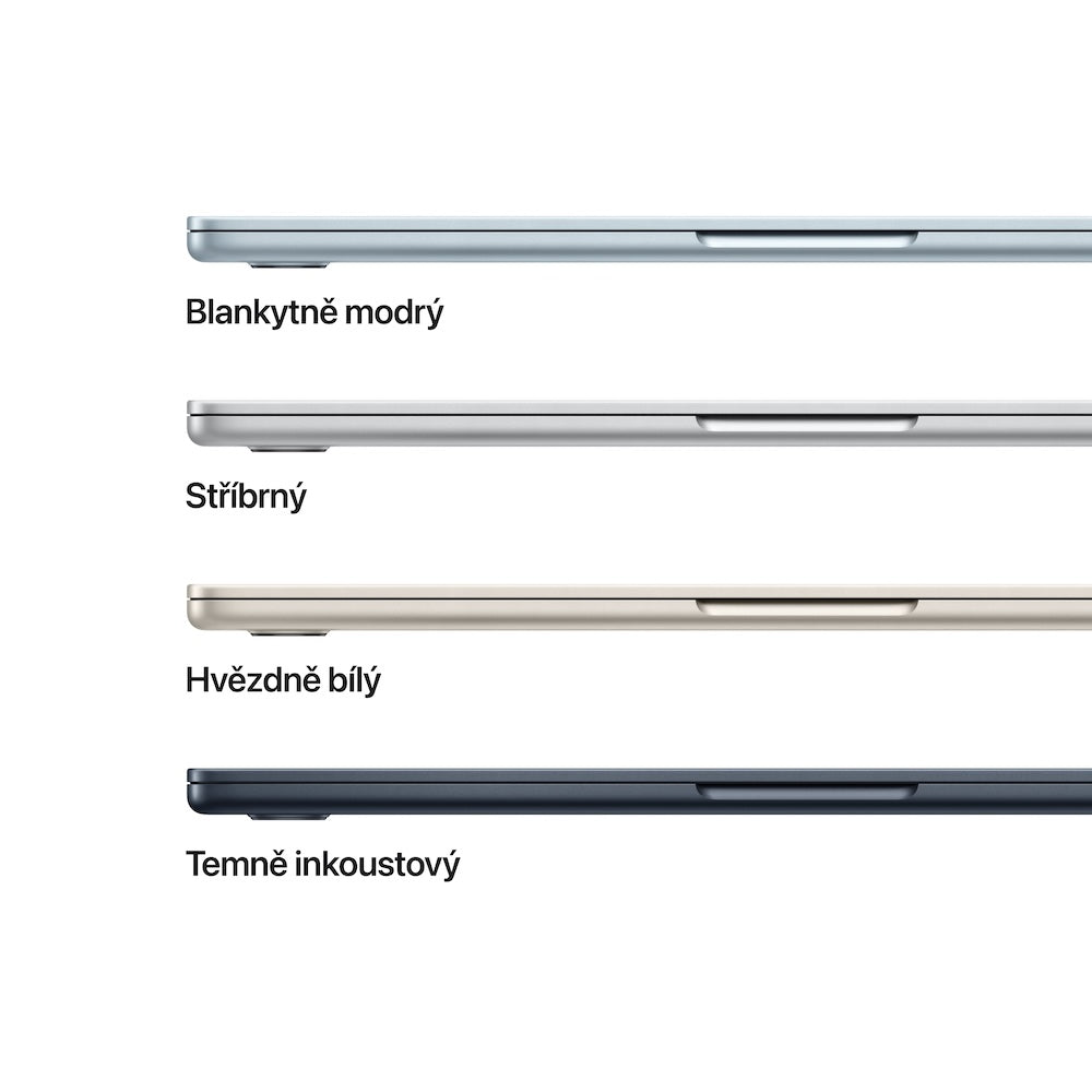MacBook Air 13,6", Apple M4 10jádrové CPU, 8jádrové GPU, 16GB, 256GB SSD, CZ - blankytně modrý (otevřený)