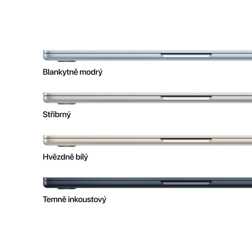 MacBook Air 13,6", Apple M4 10jádrové CPU, 8jádrové GPU, 16GB, 256GB SSD, CZ - blankytně modrý (otevřený)