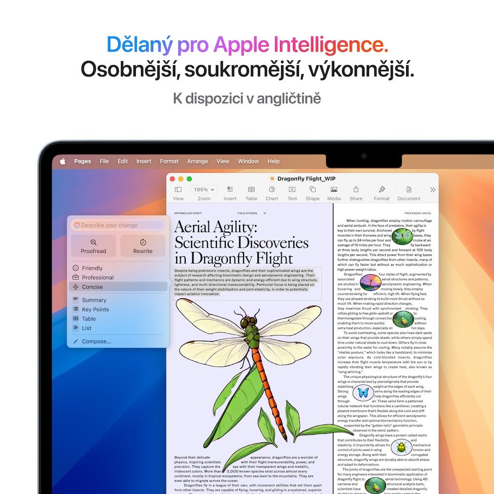 MacBook Air 13,6", Apple M4 10jádrové CPU, 8jádrové GPU, 16GB, 256GB SSD, CZ - blankytně modrý (otevřený)