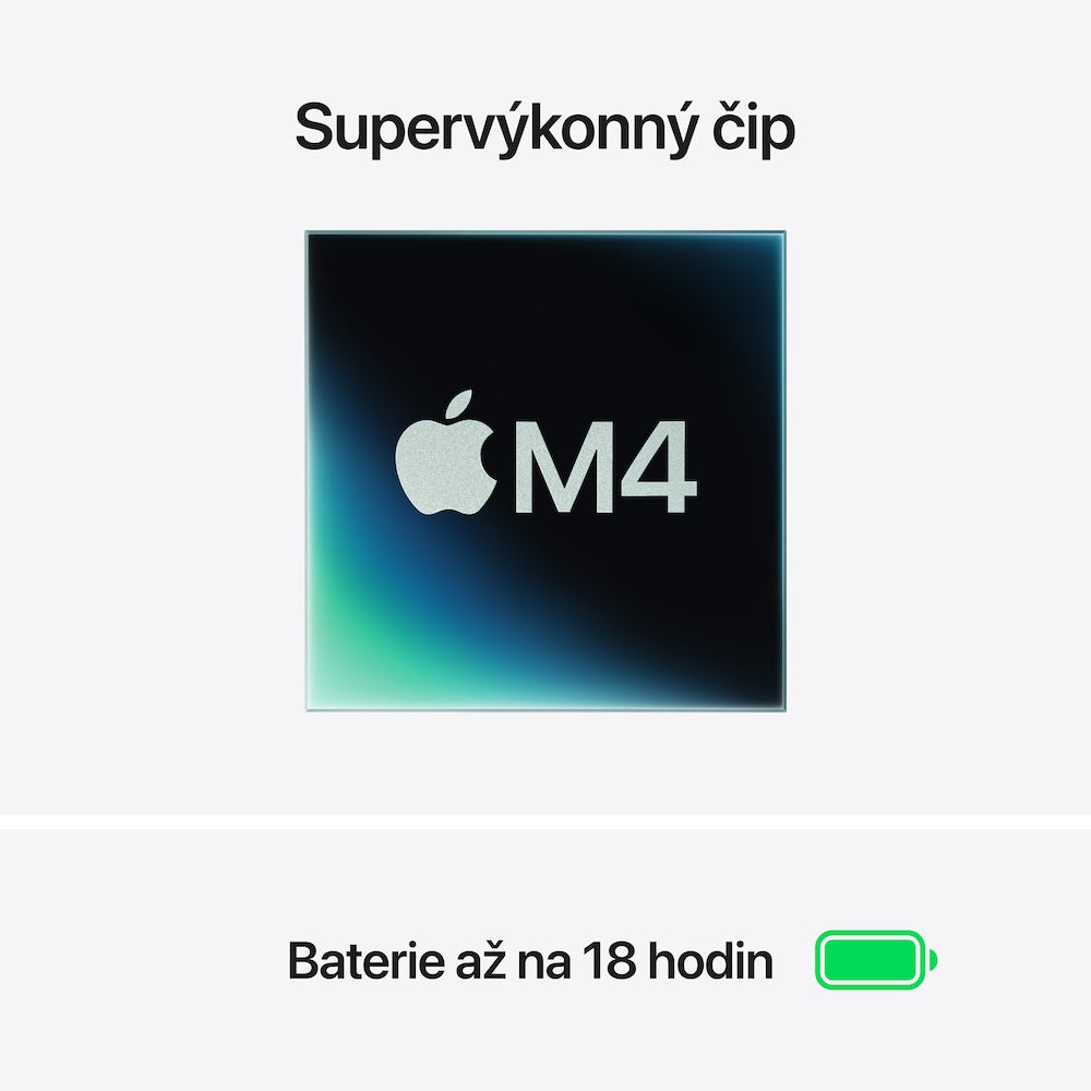 MacBook Air 15,3", Apple M4 10jádrové CPU, 10jádrové GPU, 16GB, 256GB SSD, CZ - hvězdně bílý (otevřený)