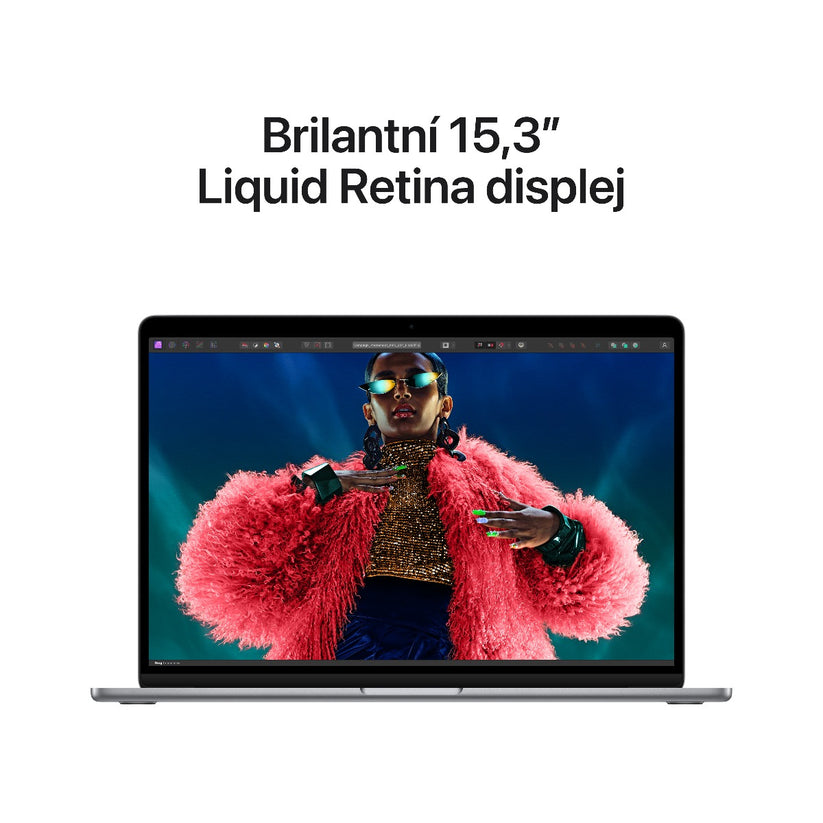 MacBook Air 15,3", Apple M3 8jádrové CPU, 10jádrové GPU, 16GB, 256GB SSD, CZ - vesmírně šedý (renovovaný) - istyle.work