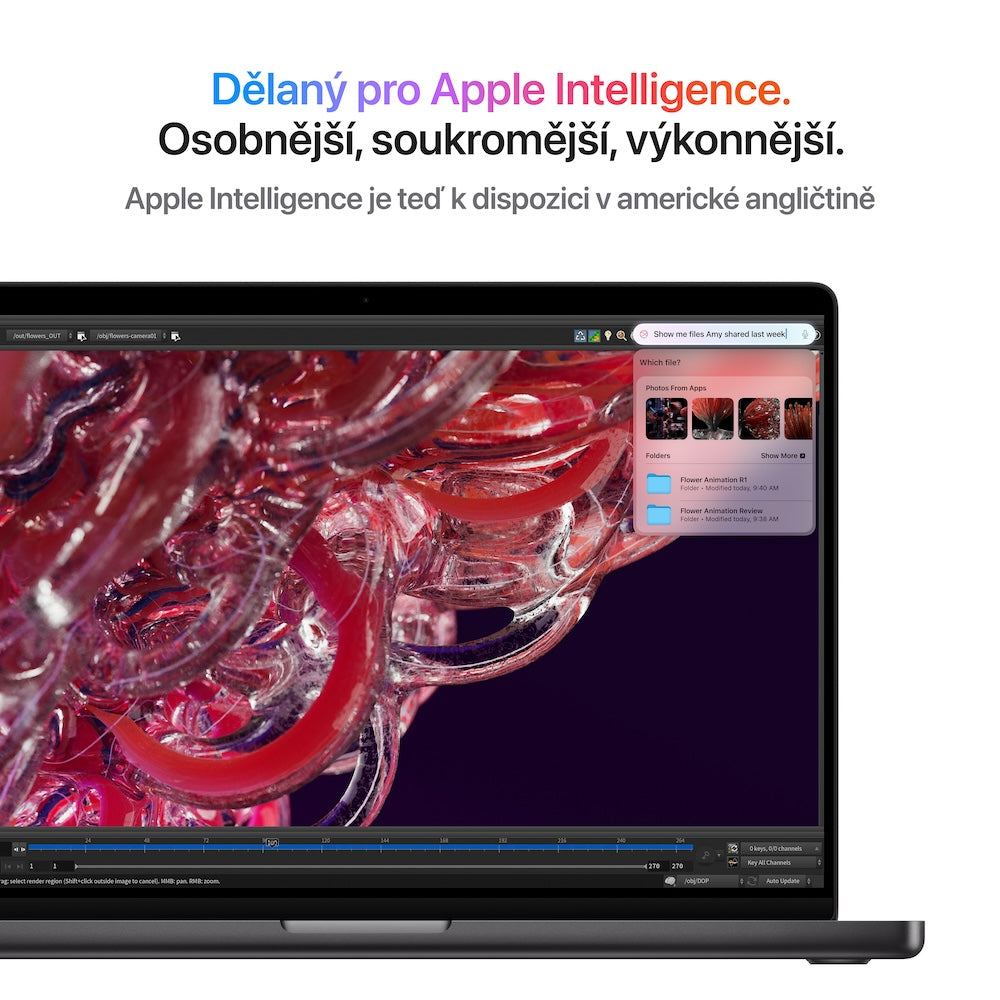 Apple MacBook Pro 14,2", Apple M4 Pro 12jádrové CPU, 16jádrové GPU, 24GB, 512GB SSD, CZ - vesmírně černý (otevřený) - istyle.work