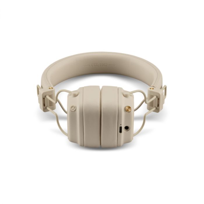 Bezdrátová sluchátka Marshall Major V - krémová - istyle.work