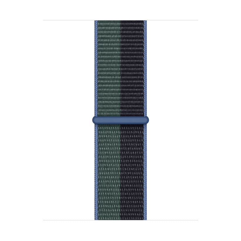 Apple Watch 38/40/41 mm půlnočně modrý / eukalyptový provlékací sportovní řemínek - istyle.work