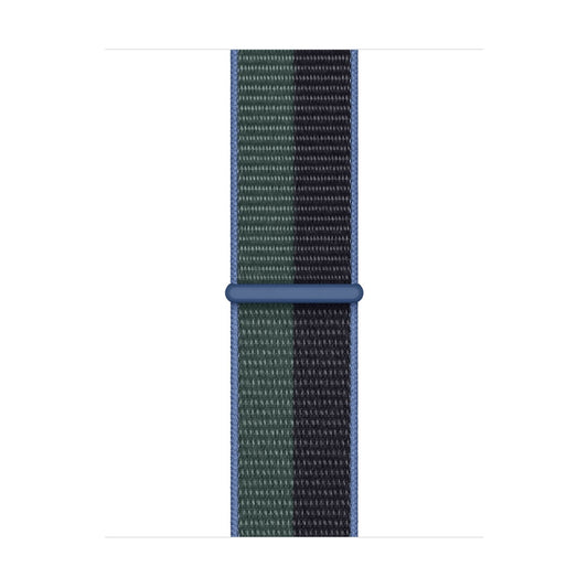 Apple Watch 38/40/41 mm půlnočně modrý / eukalyptový provlékací sportovní řemínek - istyle.work