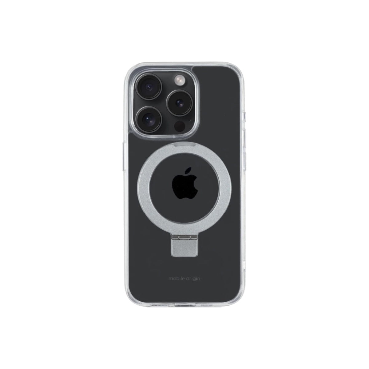 Pouzdro na iPhone 15 Pro Mobile Origin RingMag - průhledné - istyle.work