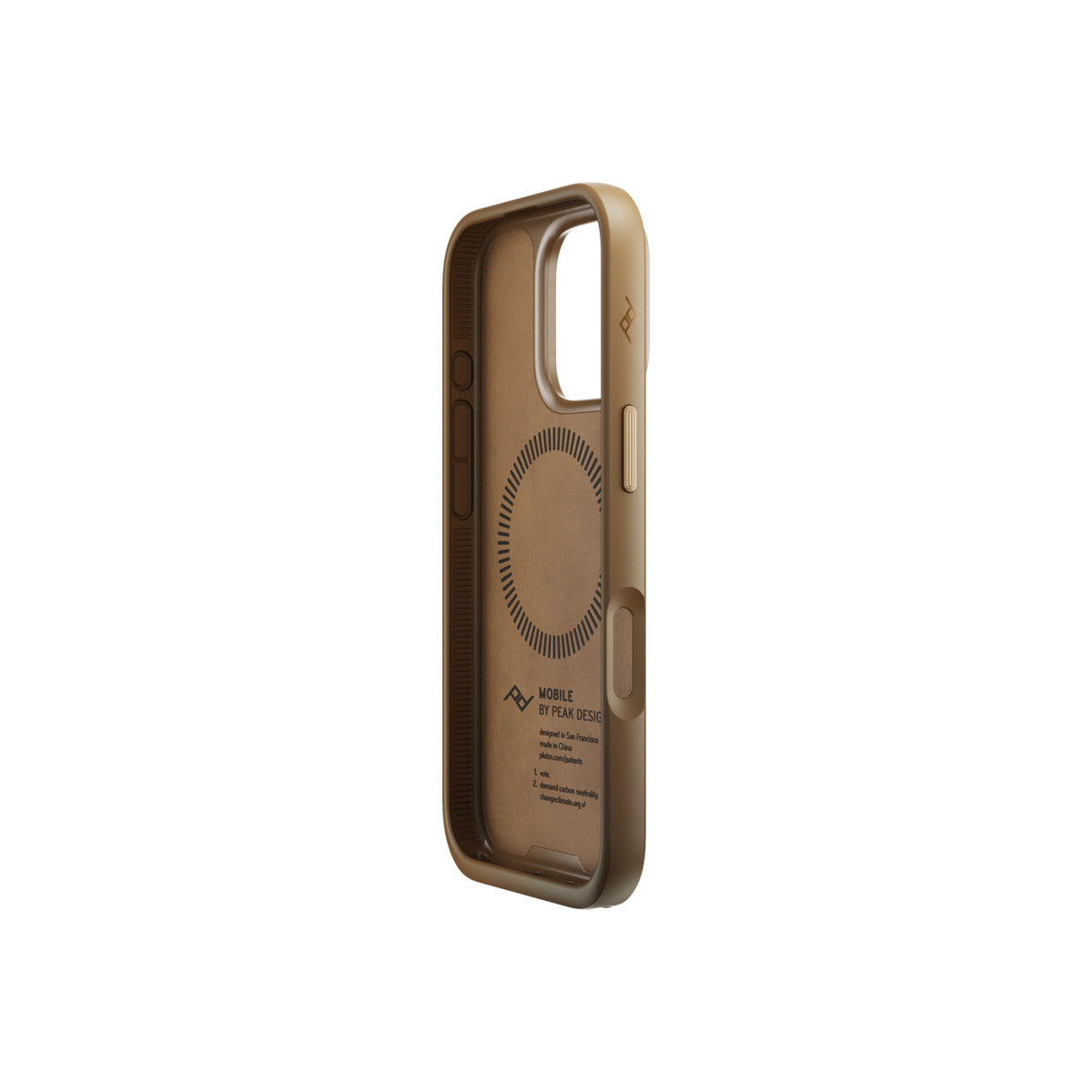 Kryt pro iPhone 16 Pro Peak Design Mobile Everyday Clarino Case - světle hnědý - istyle.work