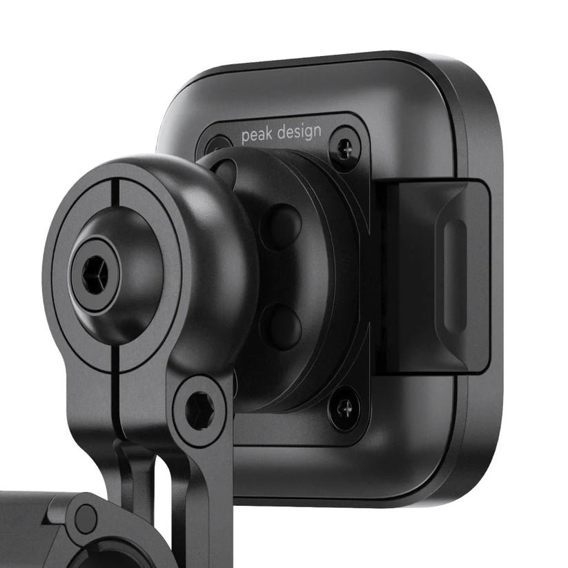 Držák s pojistkou na zrcátka Peak Design Mobile Motorcycle Mirror Mount - černý - istyle.work