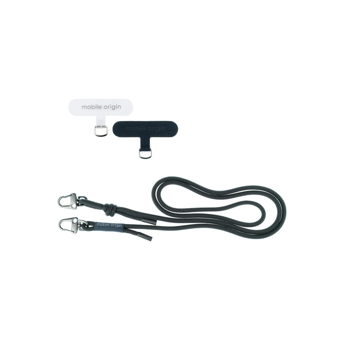 6mm šňůrka na telefon Mobile Origin Lanyard rope 82 - 163cm - černá - istyle.work