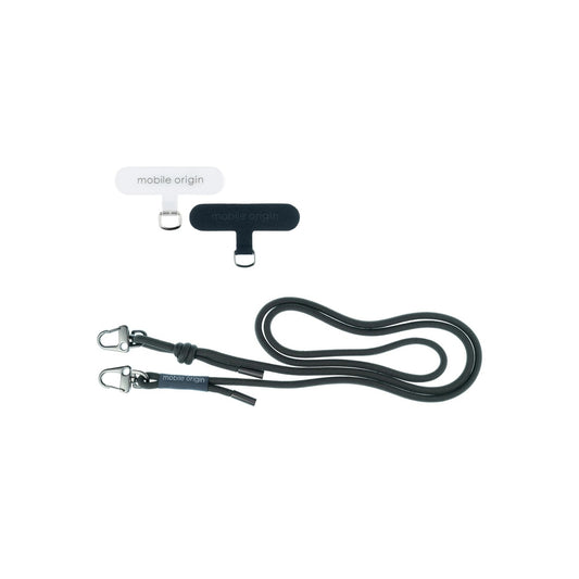 6mm šňůrka na telefon Mobile Origin Lanyard rope 82 - 163cm - černá - istyle.work