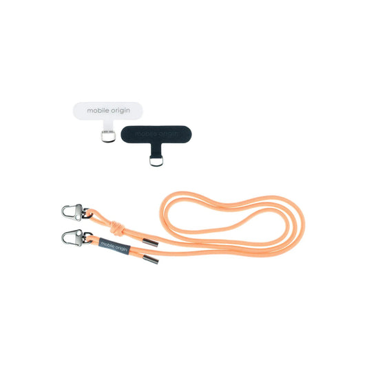 6mm šňůrka na telefon Mobile Origin Lanyard rope 82 - 163cm - světle oranžová - istyle.work