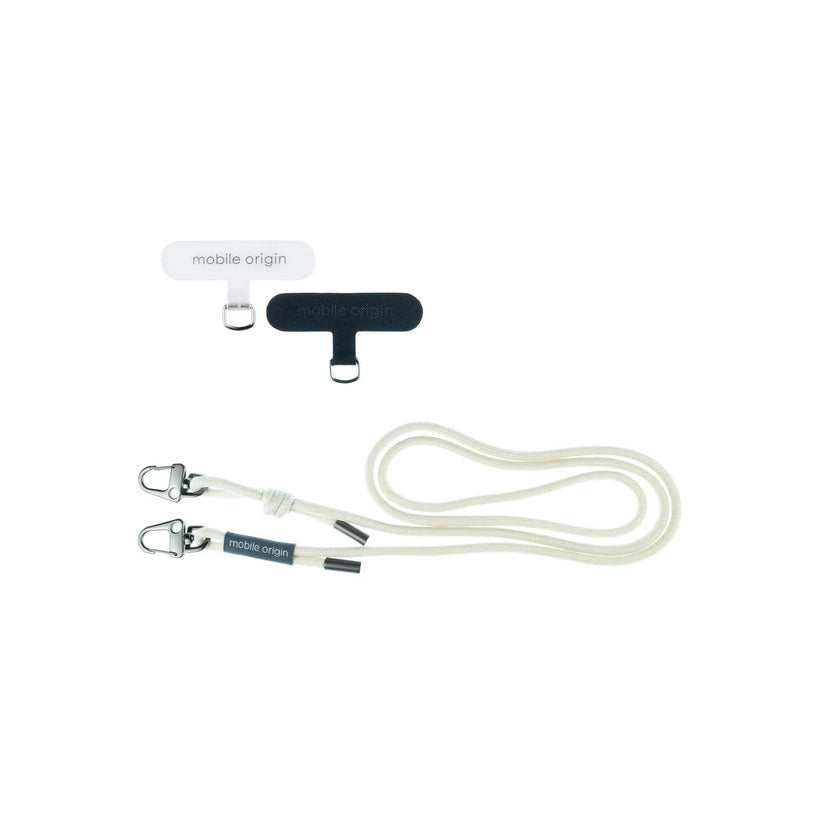 6mm šňůrka na telefon Mobile Origin Lanyard rope 82 - 163cm - bílá - istyle.work
