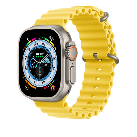 Apple 49mm žluté prodloužení Oceánského řemínku - istyle.work