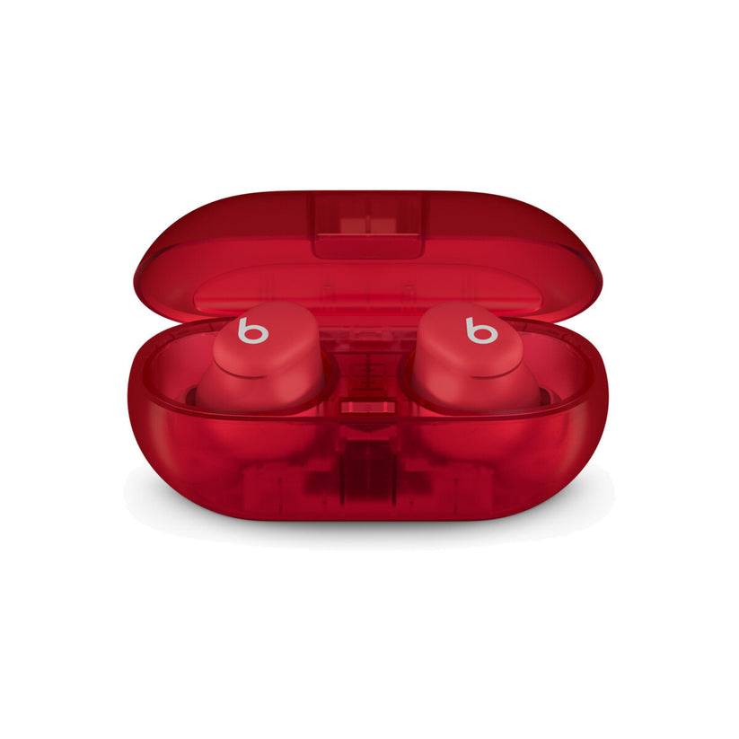 Bezdrátová sluchátka Beats Solo Buds – průhledná červená - istyle.work