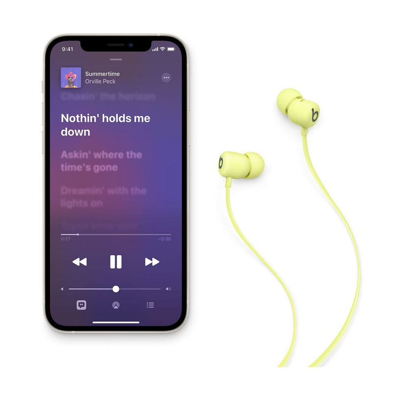 Bezdrátová sluchátka Beats Flex – citrónově žlutá - istyle.work