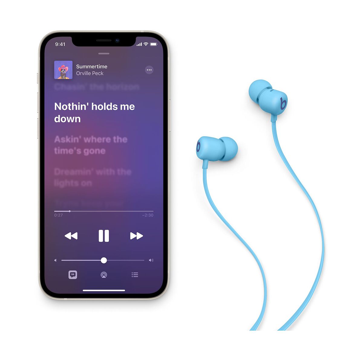 Bezdrátová sluchátka Beats Flex – modrá - istyle.work