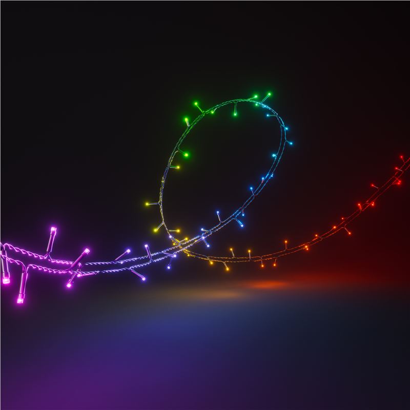 Chytré žárovky na stromeček Nanoleaf Essentials Smart Holiday String Lights 20 m - istyle.work
